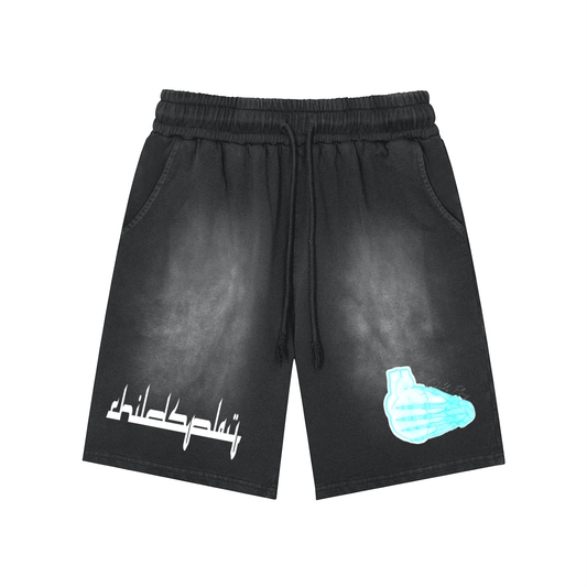 "Childsplay" Washed Shorts