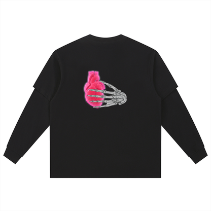 "Childsplay" Layered Long Sleeve Oversized Tee