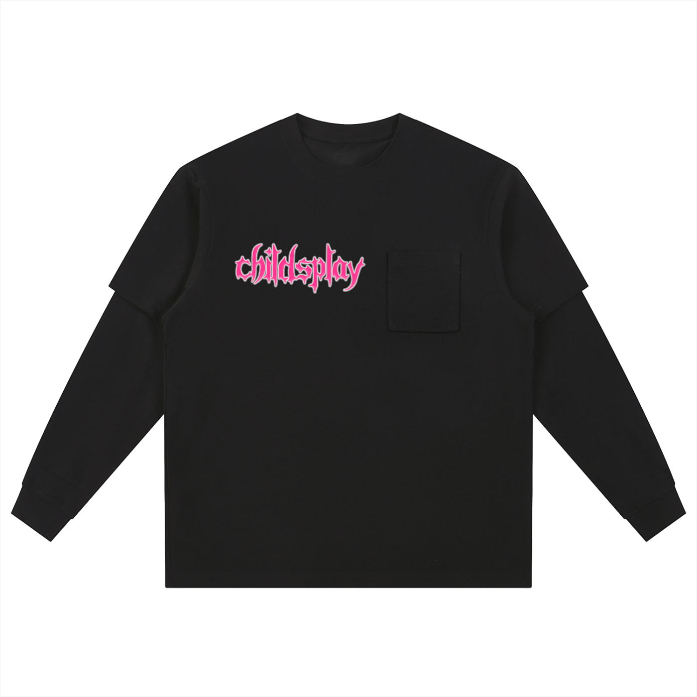 "Childsplay" Layered Long Sleeve Oversized Tee