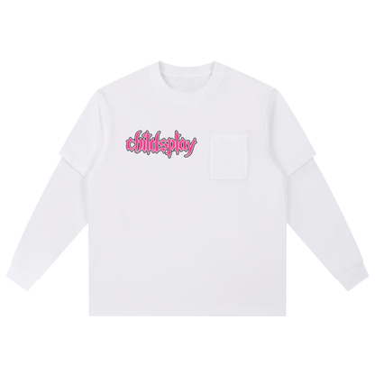 "Childsplay" Layered Long Sleeve Oversized Tee